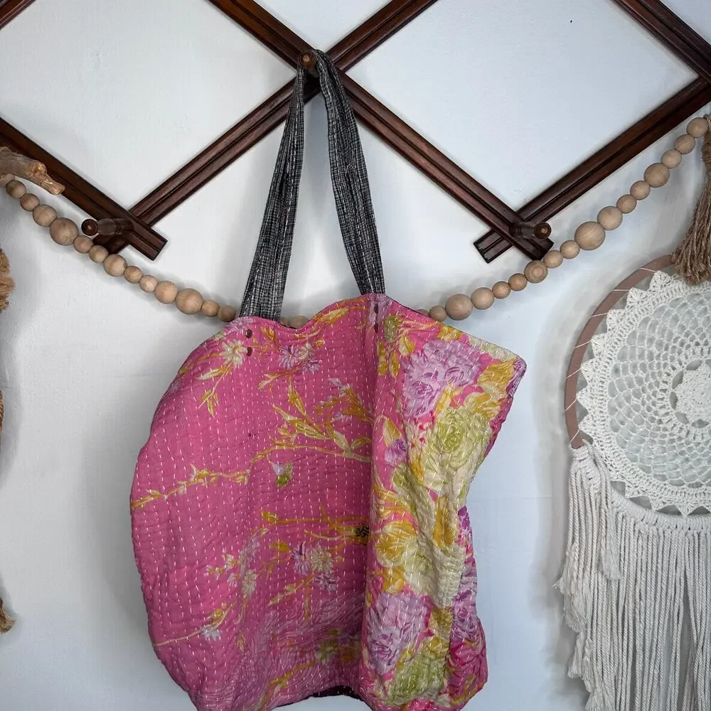 Earthbound Trading Mix Pattern Boho Tote